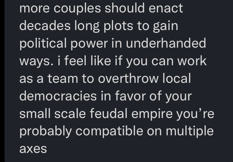 A screenshot of a text post on a dark background, likely from a social media platform. The text is written in a casual, conversational tone.