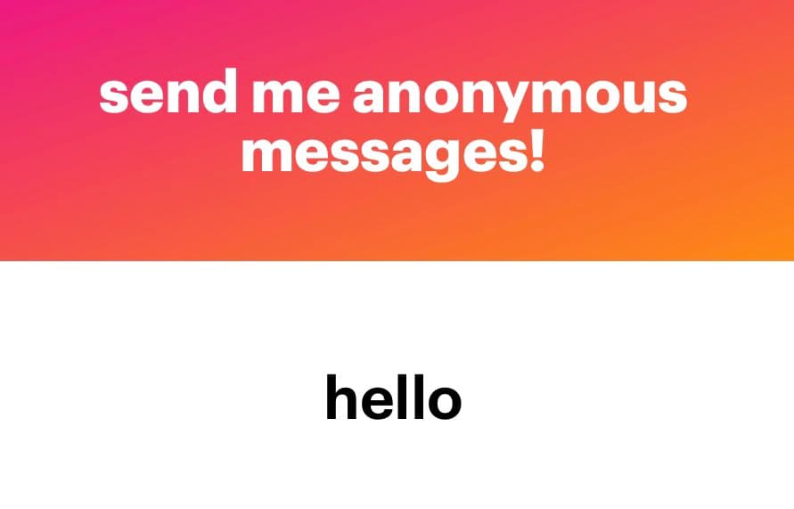 A graphic with a pink-to-orange gradient top section and a white bottom section. The top section contains white text, and the bottom section contains black text.