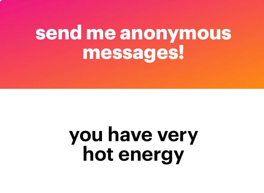A two-panel text image with a pink-to-orange gradient background on top and a white background on the bottom. The top panel contains white text, and the bottom panel contains black text.