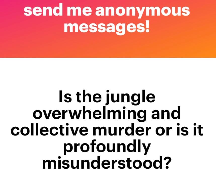 A text-based image with a red-to-orange gradient header and a white body. The header contains white text, and the body contains black text posing a question.