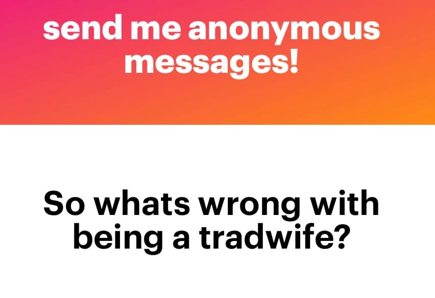 A text-based image with a two-part layout. The top section has a red-to-orange gradient background with white text, and the bottom section has a white background with black text. The image appears to be a social media post or meme.