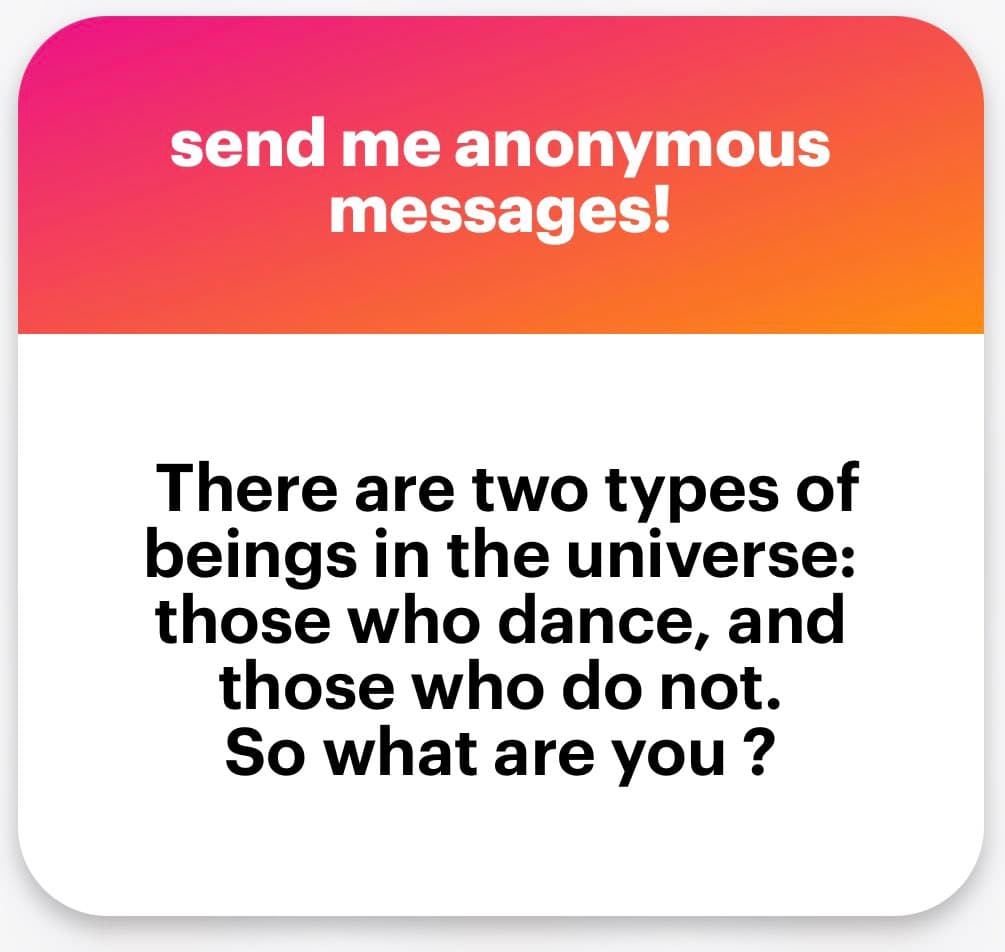 A square graphic with a pink-to-orange gradient header and a white body. The header contains white text, and the body contains black text on a white background.