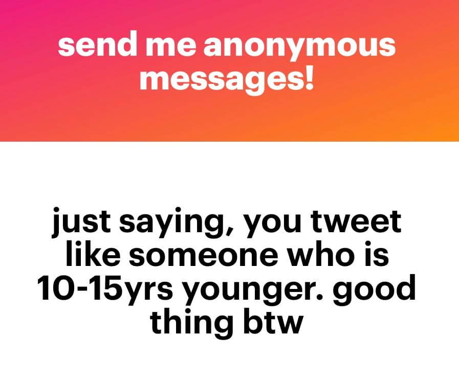A text-based image with a pink-to-orange gradient header and a white body. The header contains white text, and the body contains black text.