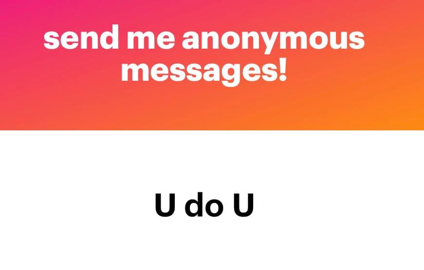 A two-panel meme image. The top panel has a pink-to-orange gradient background with white text, and the bottom panel has a white background with black text.