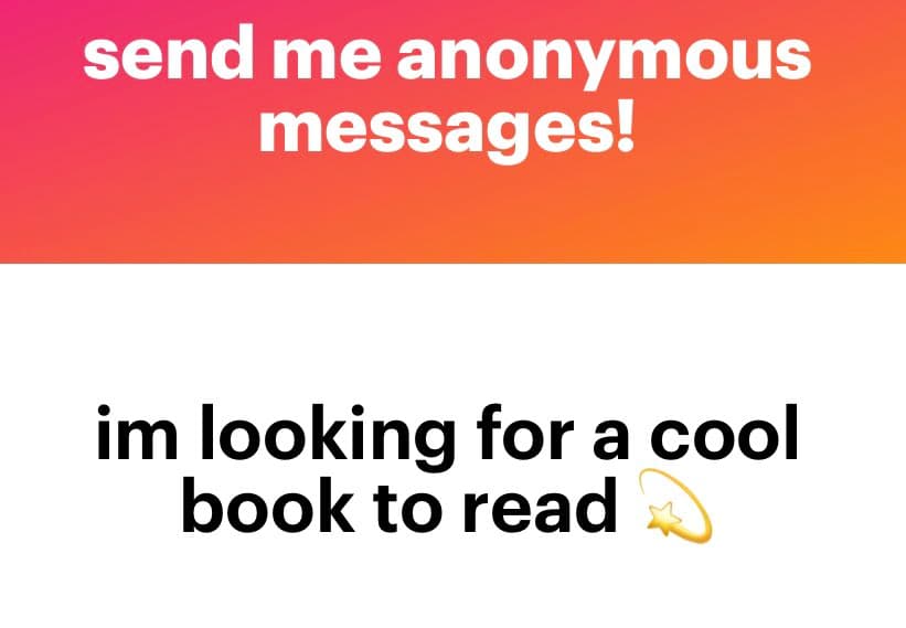 A text-based image with a two-part layout. The top section has a red-to-orange gradient background with white text, and the bottom section has a white background with black text and a shooting star emoji.