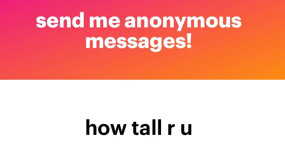 A two-panel graphic with a pink-to-orange gradient top section and a white bottom section. The top panel contains white text, and the bottom panel contains black text.