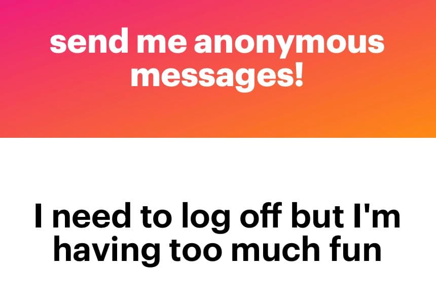 A two-panel meme image. The top panel has a pink-to-orange gradient background with white text, and the bottom panel has a white background with black text.