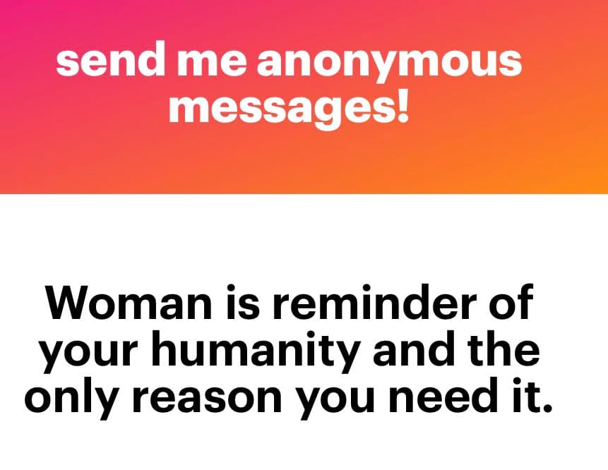 A text-based image with a two-part layout: a pink-to-orange gradient top section and a white bottom section. The top section contains white text, and the bottom section contains black text on a white background.