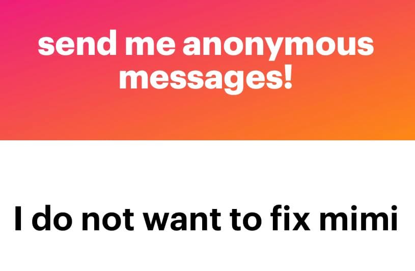 A two-part image with a pink-to-orange gradient background at the top and a white background at the bottom. The top section contains white text, while the bottom section contains black text.