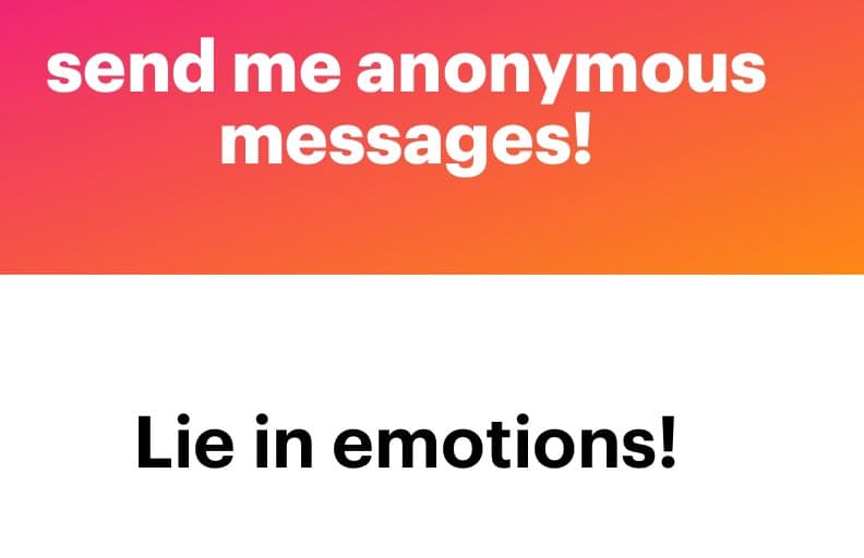 A two-panel meme with a pink-to-orange gradient background on top and a white background on the bottom. The top panel contains white text, and the bottom panel contains black text.