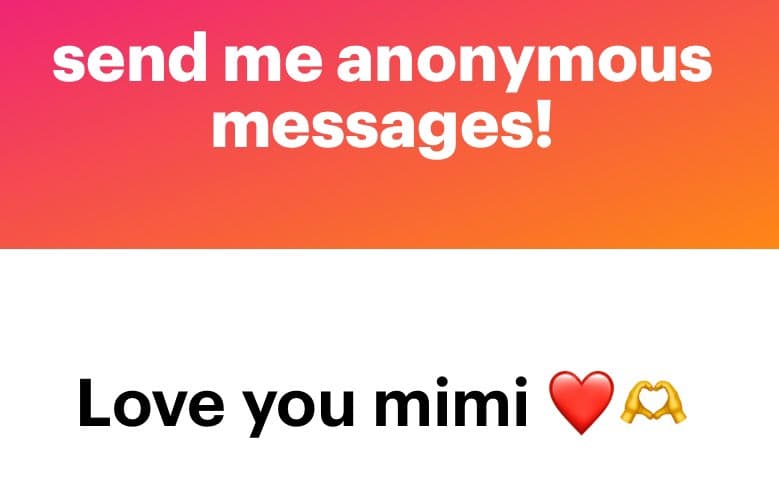 A text-based image with a pink-to-orange gradient background at the top and a white background at the bottom. The top section contains white text, while the bottom section has black text with two emojis.