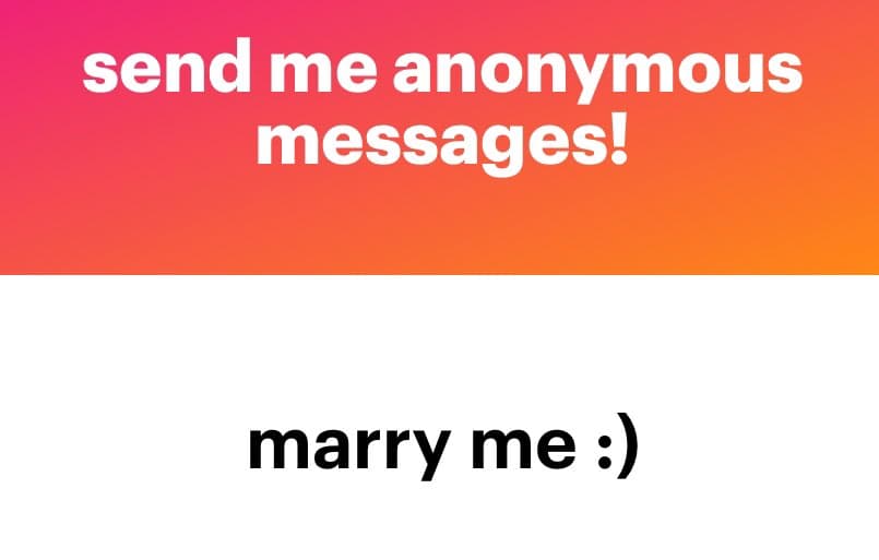 A text-based image with a pink-to-orange gradient background at the top and a white background at the bottom. The top section contains white text, and the bottom section contains black text.