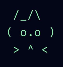 A digital image featuring a green ASCII art face on a dark background, resembling a character from the Backrooms. The face has slanted eyes, a small mouth, and a simple nose, giving it a quirky or eerie expression.